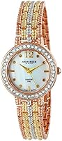 Akribos XXIV Women's AK757TRI Lady Multi-Tone Mother-of-Pearl Bracelet Watch