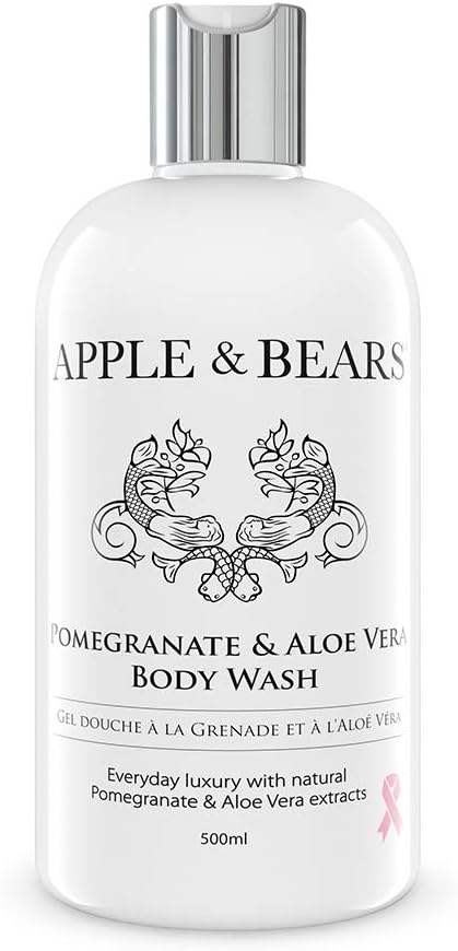 Apple and Bears Pomegranate and Aloe Vera Body Wash, 500 ml, 500 ml (Pack of 1)