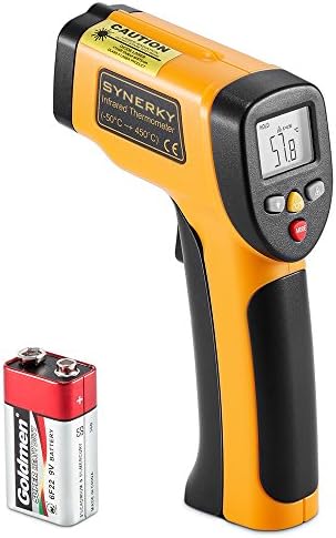 Digital Laser Infrared Thermometer -58℉~ 842℉ (-50℃ ~ 450℃) Non-contact Temperature Gun Laser Thermometer Gun for Cooking/ Brewing/Oven/Pool/Air/Refrigerator/Freezer