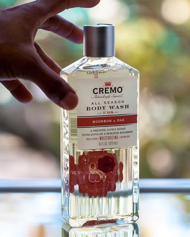 CREMO - All Season Body Wash Für Männer |Feuchtigkeitsspendendes Duschgel Bourbon & Eiche | 473ml 5