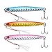 Goture Lead Vertical Jig Saltwater Jigging Lures 0.70 oz-5.29 oz Fishing Lure Artificial Bait (Pack of 3)