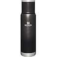Stanley Adventure-To-Go Vacuum Bottle 1.1 qt | Wide Mouth with Leakproof Cup Lid | Keep Drinks Hot or Cold | Packable for Travel | Insulated Stainless Steel Thermos | BPA-Free | Charcoal Glow