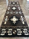 Southwest Native American Runner Area Rug Chocolate Design C318 (2 Feet X 7 Feet )
