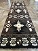 Southwest Native American Runner Area Rug Chocolate Design C318 (2 Feet X 7 Feet )