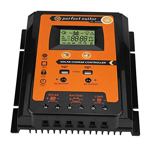 Hunputa 30A MPPT Solar Charge Controller Solar Panel Battery Regulator Dual USB 12V/24V