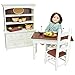 THE QUEEN'S TREASURES 18 Inch Doll Furniture, Farmhouse Collection Fully Assembled Wooden Kitchen Table and Two Chairs, Compatible with American Girl Kitchen Furniture