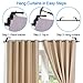 MENOLY 3 Pairs (6 Pcs) Curtain Rod Holders, Double Adjustable Curtain Rod Brackets, Drapery Rod Bracket for Home Decoration (Black)