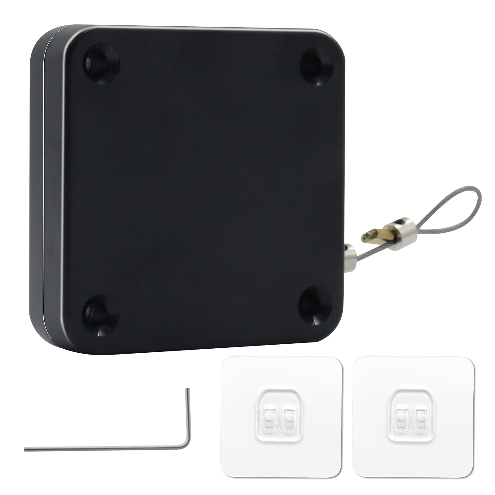 FunnyMe Punch-Free Automatic Sensor Door Closer, Multifunctional Automatic Door Closer, Residential Commercial Auto Door Closer with Drawstring, Closer Door for Internal, Home, Storm (1Pcs)