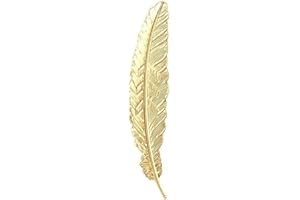 Bookmark，1 pcs Vintage Feather Metal Bookmarks for Women Men Supplies, Beautiful Design