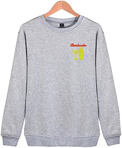 Bartender Barman Embroidery Crew Sweatshirt For Men Lightweight Casual Shirts