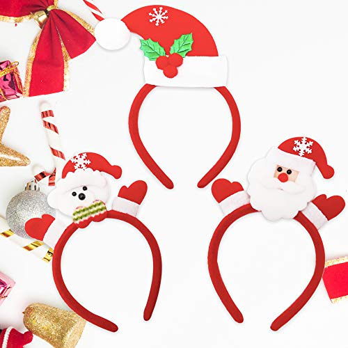 Kiddokids 9 Christmas Headbands Designs Xmas Holiday Prop Photo Booth Decor Party Favors Decoration - Thumbnail 4
