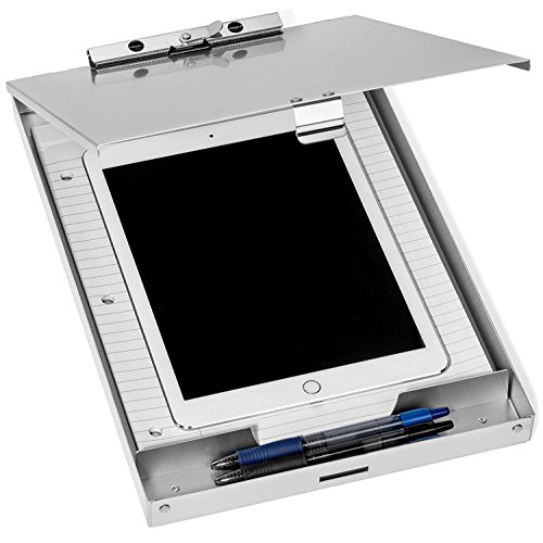 Blue Summit Supplies Aluminum Storage Clipboard, 1 Compartment, Clip