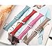 bayite Bands Compatible with Fitbit Versa 2 / Fitbit Versa Lite/Fitbit Versa, Slim Genuine Leather Band Replacement Accessories Strap Versa Women Men (5.3