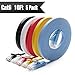 Cat 6 Ethernet Cable 10 ft (5 Pack) (at a Cat5e Price but Higher Bandwidth) Cat6 Internet Network Cable Flat - Ethernet Patch Cables Short - Computer LAN Cable with Snagless RJ45 Connectors primary