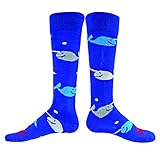 Red Lion Narwhals Whale Knee High Socks