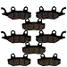 Caltric Brake Pads Fits Yamaha Rhino 700 YXR700 FI 4x4 Sport Edition 2009-2013 Front Rear Brakes