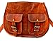 Firu-Handmade Women Vintage Style Genuine Brown Leather Cross Body Shoulder Bag Handmade Purse