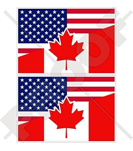 Lot De 2 Autocollants Vinyle Drapeau Américain USA - Pour Voiture, 4 Mil, Sans Bulles