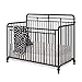 Little Seeds Monarch Hill Hawken 3 in 1 Convertible Metal Crib, Black