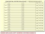 Cherry Printers NCR Confidential Visitor Sign In Refill Pack A4 50 Sets view 3