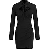 CIDER Bodycon Mini Dress Long Sleeve Cutout Party Dress