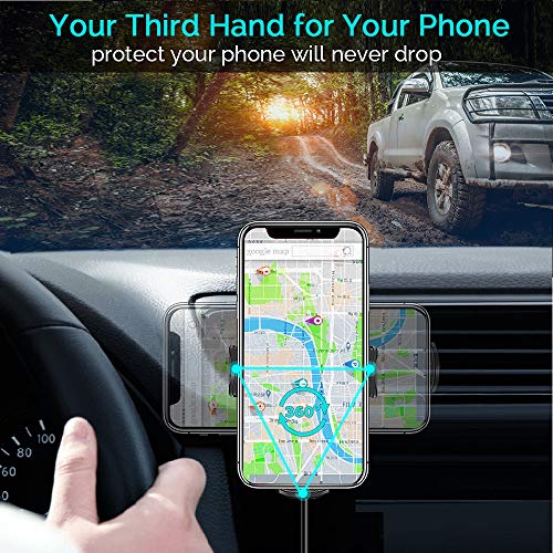 image for Wireless Car Charger Mount, Mikikin Auto-Clamping Qi 10W 7.5W Fast Cha