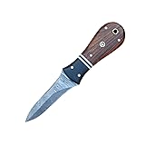 HAWK KNIVES Oyster Shucker Knife Damascus Oyster