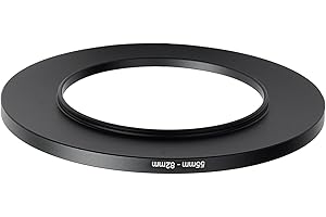 GZNLY 55mm to 82mm Step-up Adapter Rings Filter Adapter Black Metal Step Down Filter Ring Adapter Compatible with All Brand UV CPL ND Camera Lens Filter Stepping Rings (55mm-82mm)