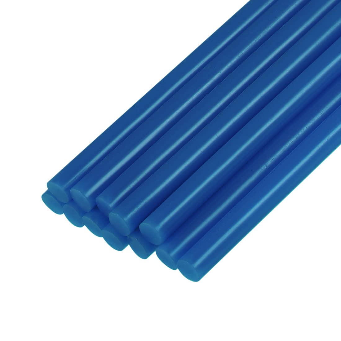 Photo 1 of uxcell Mini Hot Glue Sticks for Glue Gun 7mm x 100mm Blue 12pcs