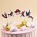 Astra Gourmet 24 PCS Spiderman Birthday Theme Party Decorative Cupcake Topper For Boy's Party Decoration Kid's Birthday Party Decoration Supplies