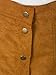 Persun Women's Faux Suedettte Button Closure Plain A-line Mini Skirt