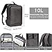 Hynes Eagle 2 in 1 Travel Backpack 48L Carry on Backpack with Removable Daypack, Grey