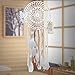 Ricdecor Dream Catcher Handmade Traditional White Feather Dream Catcher Wall Hanging car Hanging Decoration Ornament Dia 8.2