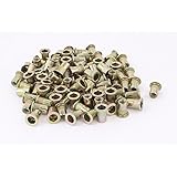 50pcs Zinc Plated Carbon Steel Rivet Nut Rivnut Insert Nutsert 1/4-20