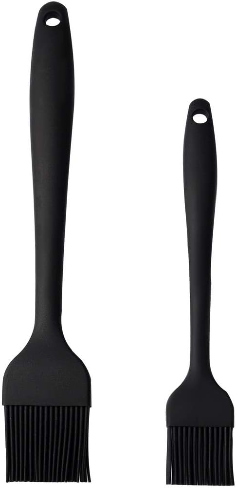 2er Grill Pinsel, Silikon Backpinsel für BBQ Küchenpinsel Öl Pinsel für Pfanne Professionelle Küche Backen Kochen BBQ Pinsel