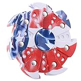 DSSY Round American Flag Fidget Hand Toy Fingertip Spinner Stress Relief Anxiety Relief Toy Camo Color (Multicolor 03)