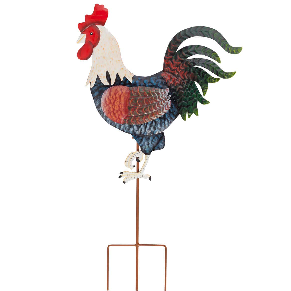 Miles Kimball Maple Lane Creations Rooster Metal Garden Stake, One Size