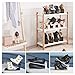 HARRA HOME Premium 3step Adjustable Shoe Slots Space Saver, Easy Shoe Slotz Organizer Double Shoe Rack Storage For Closet, Shoes Holder For Sneaker booties High heels Flats Sandals, Set of 5