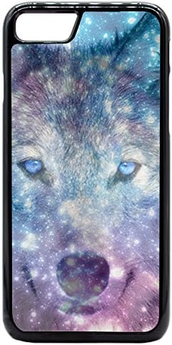 iPhone 7 Case / iPhone 8 (4.7) Case - Galaxy Wolf Face - Designer Plastic Snap On Case