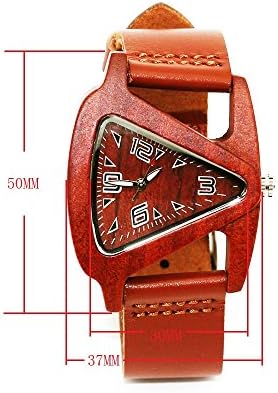 ECVILLA Sandalwood Wooden Quartz Movement Watches