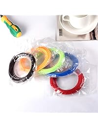 Filamento 3D para impresora lápiz 3D, filamento de 0.069 in PLA 20 colores diferentes empaquetado en una caja de regalo, filamento de alta precisión de diámetro, cada color 133.3 ft, total 328 pies