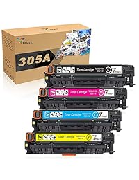 7 Magic Remanufacturado Cartuchos de tóner Repuestos para 305 X CE410 X, CE411 A, CE412 A y CE413 A