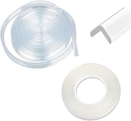 Amazon Amnewaocn コーナークッション 透明 家具 ベビーガード 角 直線全長6m コーナー ガード 赤ちゃん けが防止 子供 年配 安全対策 テーブルガード 14m 両面テープ付き コーナークッション ベビー マタニティ 通販