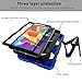 Samsung Galaxy Tab A 10.1 Case(SM-T580),3in1 Slim Heavy Duty Shockproof Rugged Armor Three Layer Hard PC+Silicone Hybrid High Impact Resistant Defender Full Body Protective Cover with Screen Protector