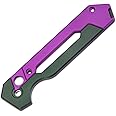 Kizer Hyper Folding Knife Handle Scales One Set Purple & Green Aluminium Scales for Pocket Knife Hyper H3632PG
