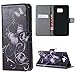 Note 5 Case,Samsung Galaxy Note 5 Case, Welity Purple Butterfly Premium PU Leather Flip Kickstand Folio Book Style Wallet Protective Skin Pouch Phone Case for Samsung Galaxy Note 5