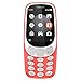 Nokia 3310 TA-1036 Unlocked Single Sim GSM 3G phone, 2MP camera with flash, No Warranty, Warm Red