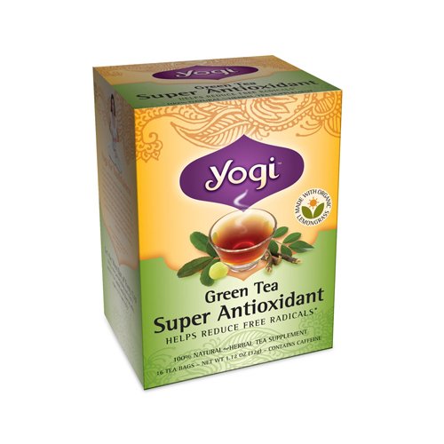 Yogi Tea Green Tea Super Antioxidant - 16 Tea Bags - 70%+ Organic -