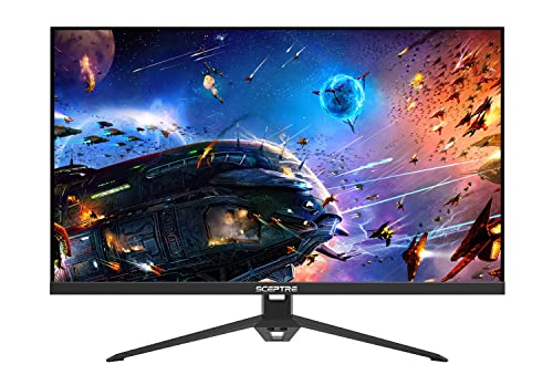 Sceptre New 27-inch IPS Gaming Monitor up to 165Hz DisplayPort HDMI 300 Lux Build-in Speakers, Machine Black 2025 (E278B-FPT168 Series)