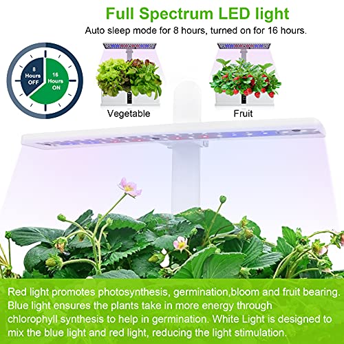 Hydroponics Growing System, 9 Pods Hydroponic Indoor Herb Garden with